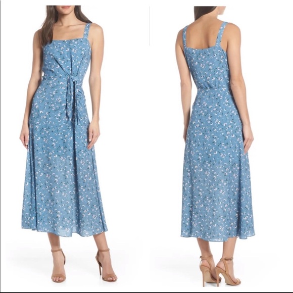 cece blue floral dress Princess Polly Women's Chelsea Tiered Maxi Dress - Blue